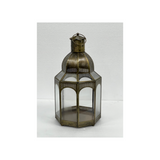 IRON AND GLASS LANTERN COPPER COLOR - Casa Suarez