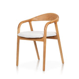 Silla de comedor moderna de madera de fresno