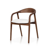Silla de comedor moderna de madera de fresno