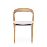 Silla de comedor de fresno curvado
