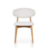 Silla de comedor minimalista de madera de fresno