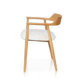 Sillón moderno de madera de fresno
