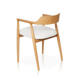 Sillón moderno de madera de fresno