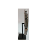 wooden carved object with black marble base - Casa Suarez