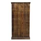 Hand-Carved Black Mango Wood Cabinet | Antique Indian Style