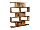 ZEN Library Bookcase | Solid Sheesham Wood | Champagne Finish