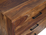 Loft 6-Drawer Dresser | Solid Indian Rosewood with Black Steel Base