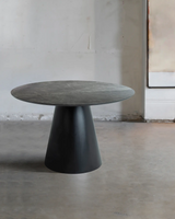 Marble Veneer Dining Table | Metal Legs | Contemporary Elegance