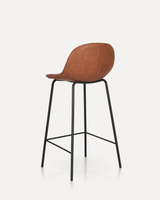 Taburete de bar Ora de cuero | Elegancia moderna | Altura de mostrador