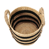 Jute Basket (Black and Natural)