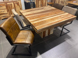 Zen Square Dining Table | Solid Sheesham Wood