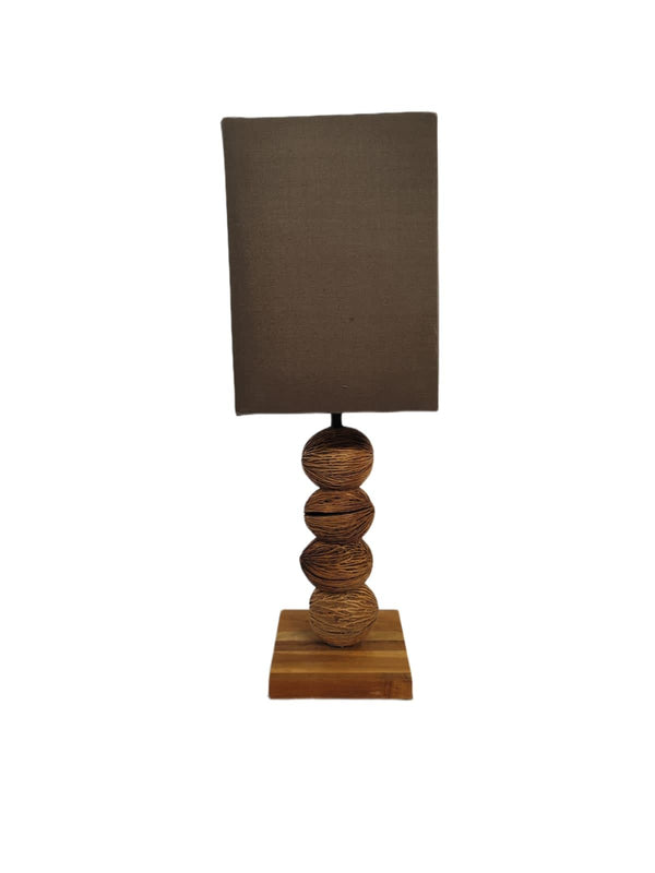 Casa Suarez Handcrafted Wooden Table Lamp