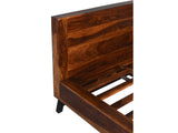 Loft Bed | Solid Indian Rosewood Bed Frame with Black Steel Base