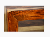 Zen Natural Sheesham Wood Bedside Table with Drawer