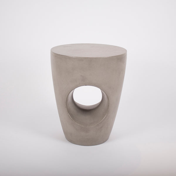 Arc Stool With Concrete Seat / Indoor and Outdoor Side Table