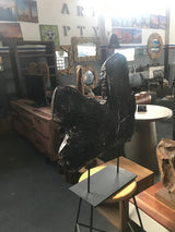 Slice On Iron Stand | 70x70x20 cm