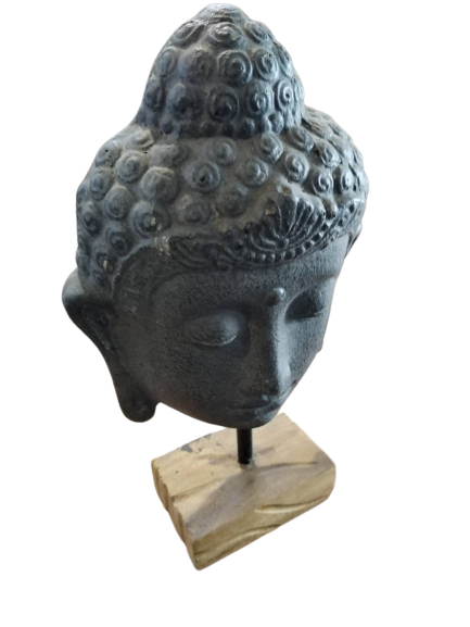 Buddha Head on Stand | 68x38x29 cm