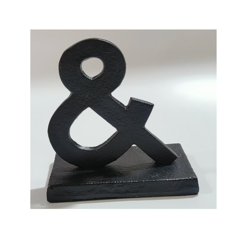 Aluminium table decor Ampersand