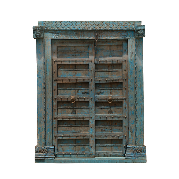 Antique door Vintage blue (reclaimed wood)