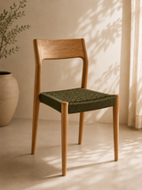 Silla de comedor Delta de teca