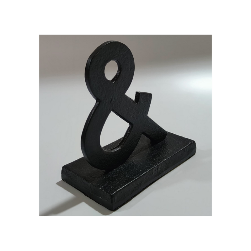 Aluminium table decor Ampersand