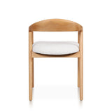 Silla de comedor moderna de madera de fresno