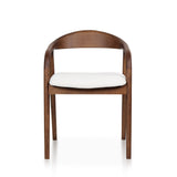 Silla de comedor moderna de madera de fresno