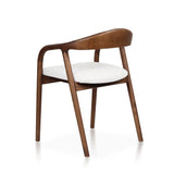 Silla de comedor moderna de madera de fresno