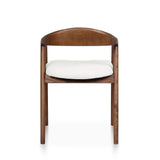 Silla de comedor moderna de madera de fresno