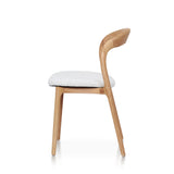 Silla de comedor de fresno curvado