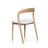 Silla de comedor de fresno curvado