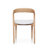 Silla de comedor de fresno curvado