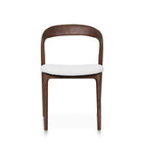 Silla de comedor de fresno curvado