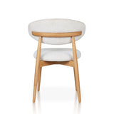 Silla de comedor minimalista de madera de fresno
