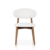 Silla de comedor minimalista de madera de fresno