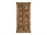 Hand-Carved Solid Mango Wood Wardrobe | Antique Indian Style