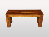 ZEN Solid Sheesham Wood Bench | Handcrafted Wooden Bench