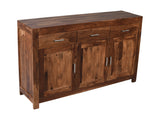 Zen Solid Sheesham Wood Sideboard – 3 Doors & 3 Drawers