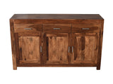 Zen Solid Sheesham Wood Sideboard – 3 Doors & 3 Drawers
