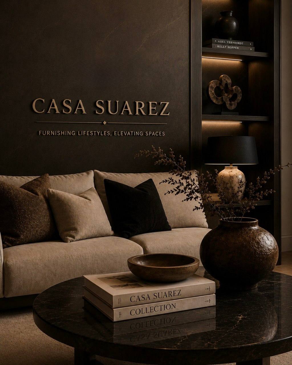 Casa Suárez furniture showcasing natural materials, craftsmanship, and timeless design.
