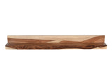 Zen Solid Sheesham Wood Floating Wall Shelf  |  Champagne Finish