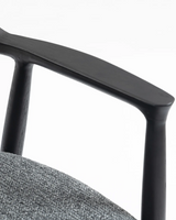 Sillón Minimalista de Fresno | Asiento Tapizado | 3 Colores