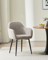 Soft Velvet Upholstered Dining Chair | Plush Fabric | Contemporary