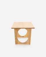Natural Ash Wood Dining Table | Organic Form | Minimalist