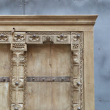 Hand-Carved Antique Indian Wardrobe | Reclaimed Solid Wood Armoire