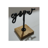 Modern black acrylic table centerpiece for hotels, Airbnb properties, furnished apartments, event venues, offices, and contemporary interiors.