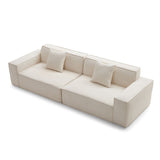 Modern Cubic DBL modular sofa with premium wool fabric upholstery and high-density cold foam, available in multiple seating configurations for hotels, Airbnb properties, furnished apartments, and contemporary living spaces.