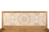 Goa solid mango wood bed frame with wooden slats