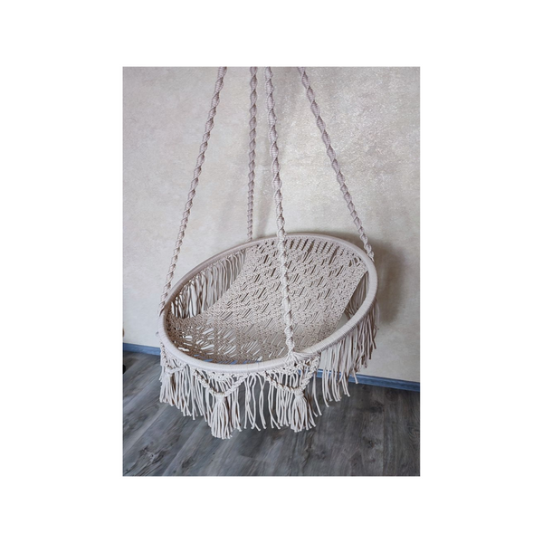 100% Cotton Macrame Swings 1(off white color)