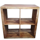 Solid wood multipurpose shelf cabinet with open storage for books, décor, hotels, Airbnb properties, furnished apartments, offices, and contemporary interiors.